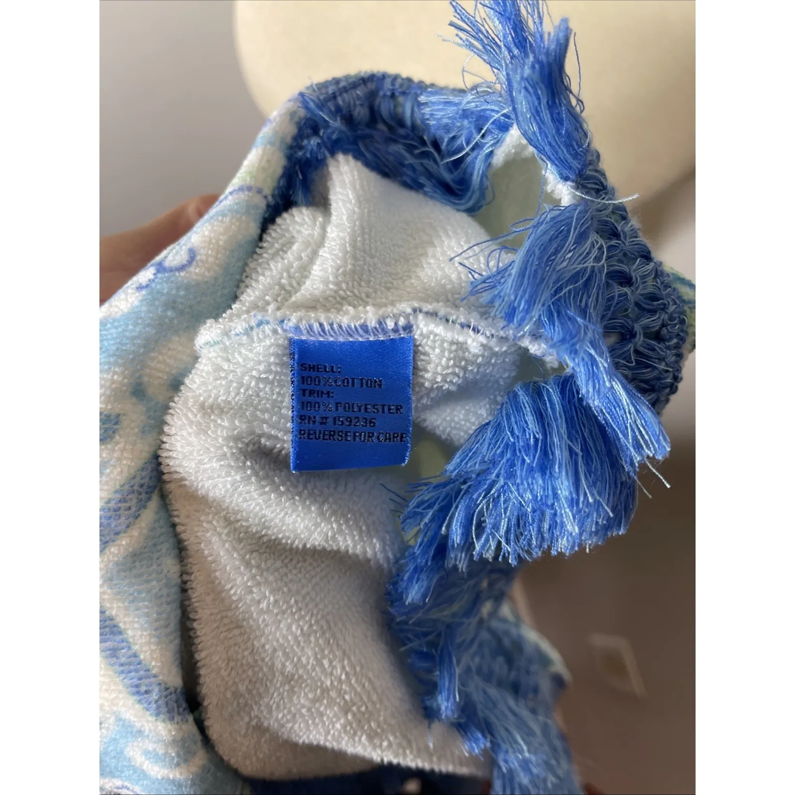 J McLaughlin X Filipa De Abreu Portugal Blue Maya Terry Cloth Dress Large L - Image 10