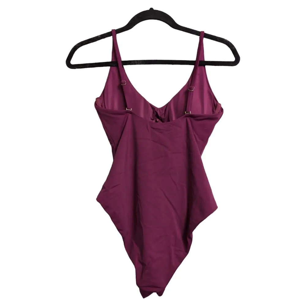Andie Baia One Piece Plum Swimwear Bathing Suit Adjustable Underwire Size S New - Image 3