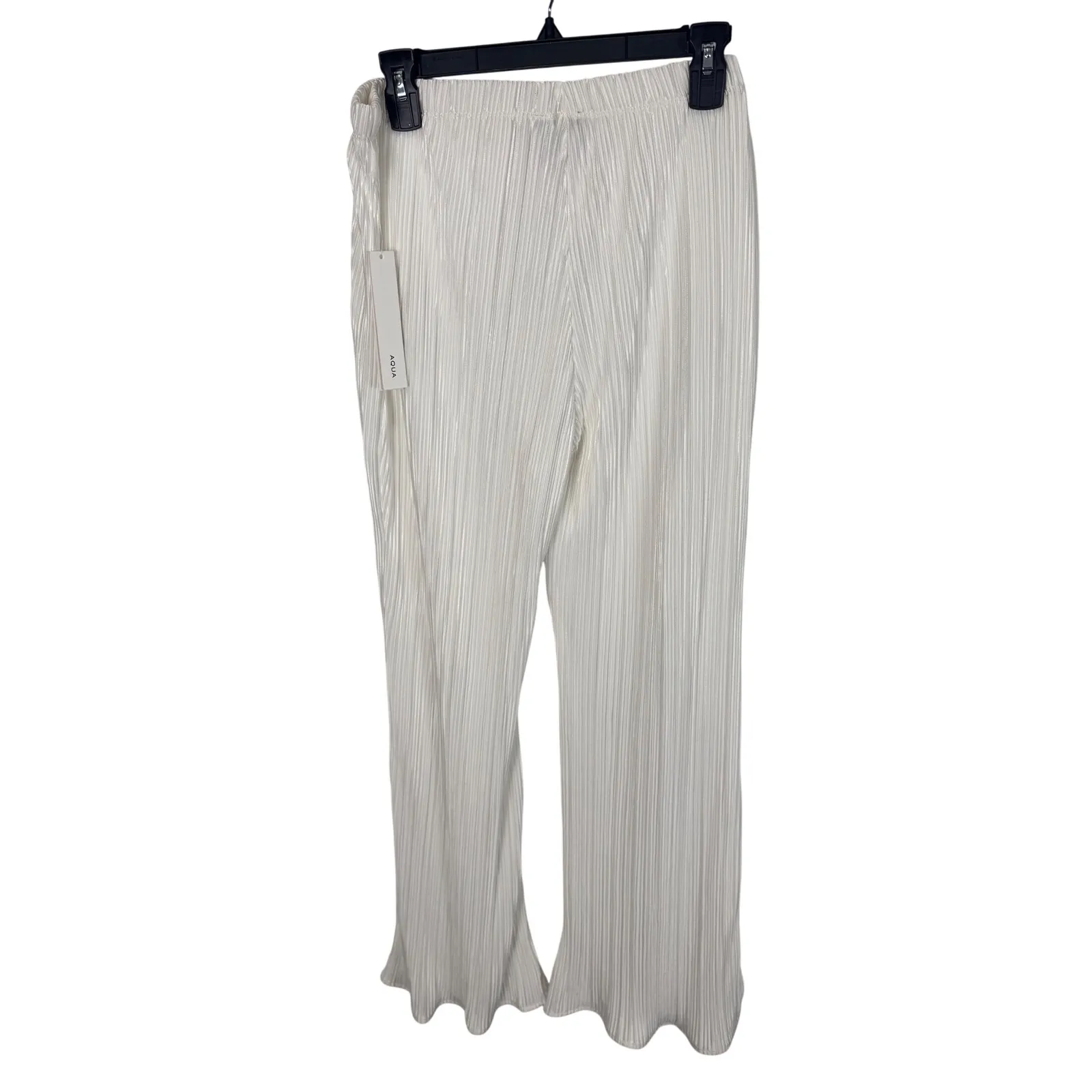 Aqua White‎ Pleated Wide Leg Palazzo Pants Womens XL Extra Large Flowy - Image 7