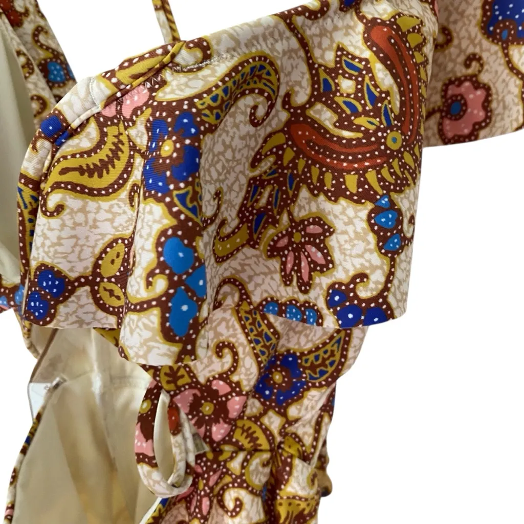 Cleobella Harlow Light Evora Floral Cream One Piece Swimsuit NWTs size XS - Image 6