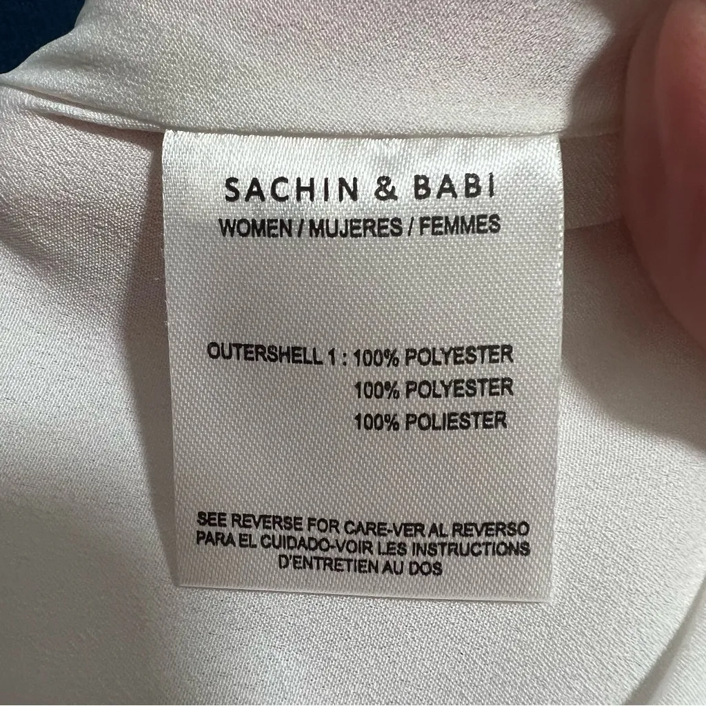 NEW NWT Sachin + Babi Camryn Midi Dress In Blue Ikat Floral - Image 13