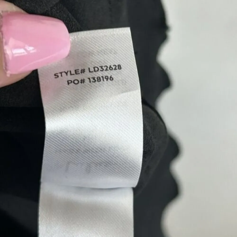 NWT LULUS SIZE XS Black Wrapped Up In Love Satin Faux - Image 10