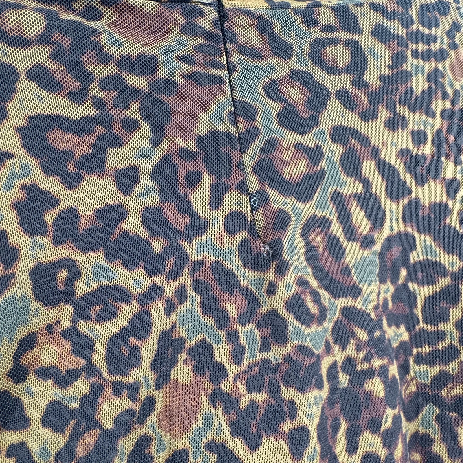 ALLSAINTS Tia Halftone Long Sleeve Dress Sz 6 NWOT Mesh Leopard Cheetah - Image 12