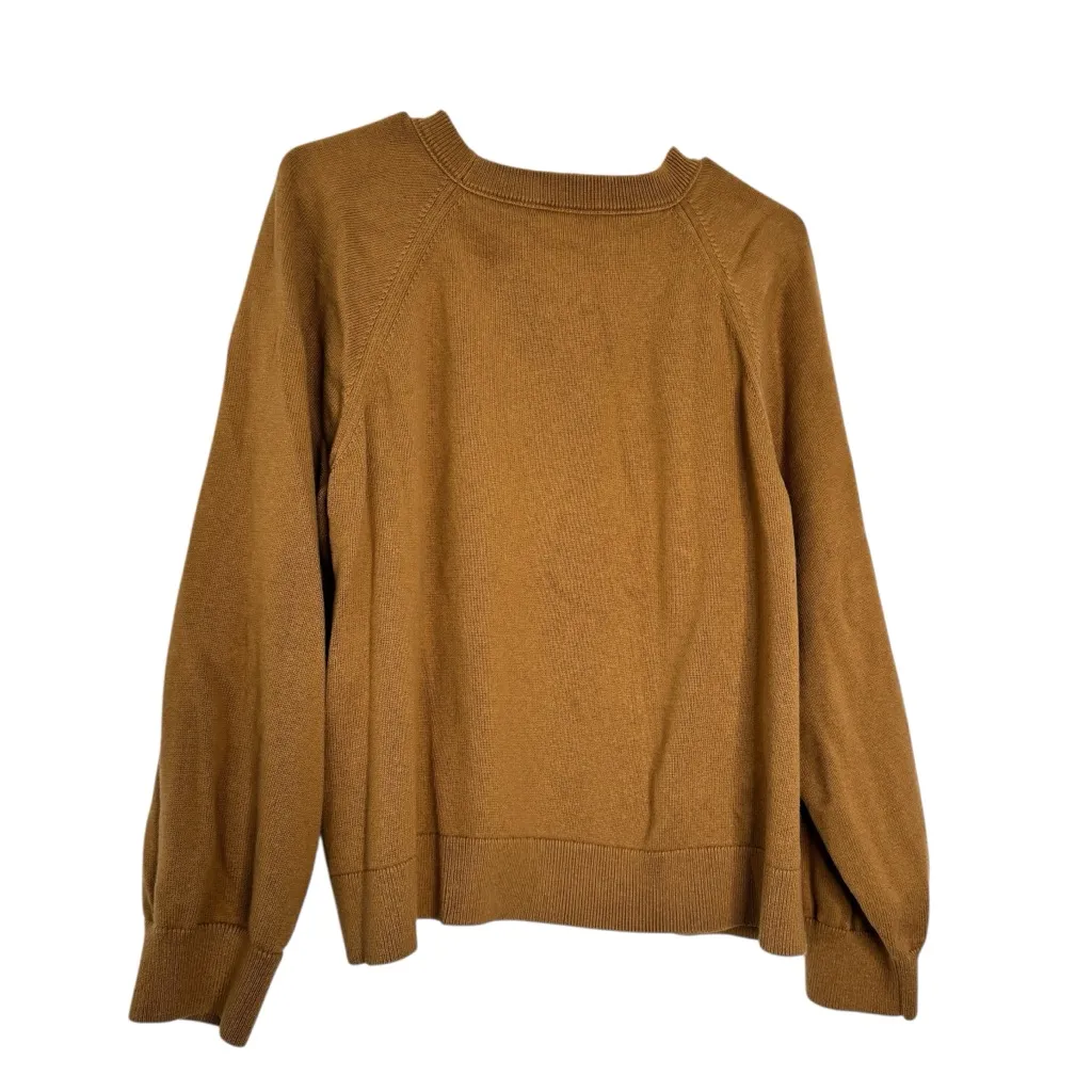 J.Crew Camel Knit Crewneck Sweatshirt - Image 2