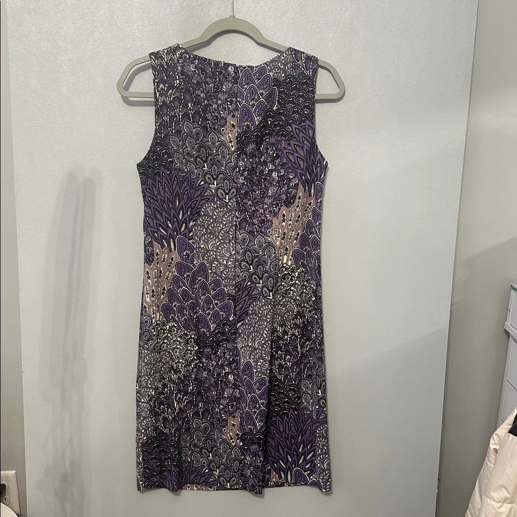 Connected Apparel Sleeveless‎ Printed Dress - Image 4