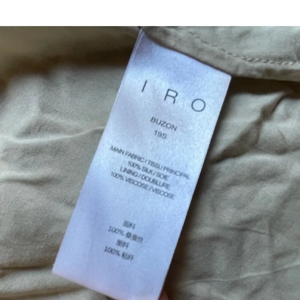 IRO Buzon Silk Short Strappy Dress in Cheetah Animal Print Size 38/ US 6 - Image 8