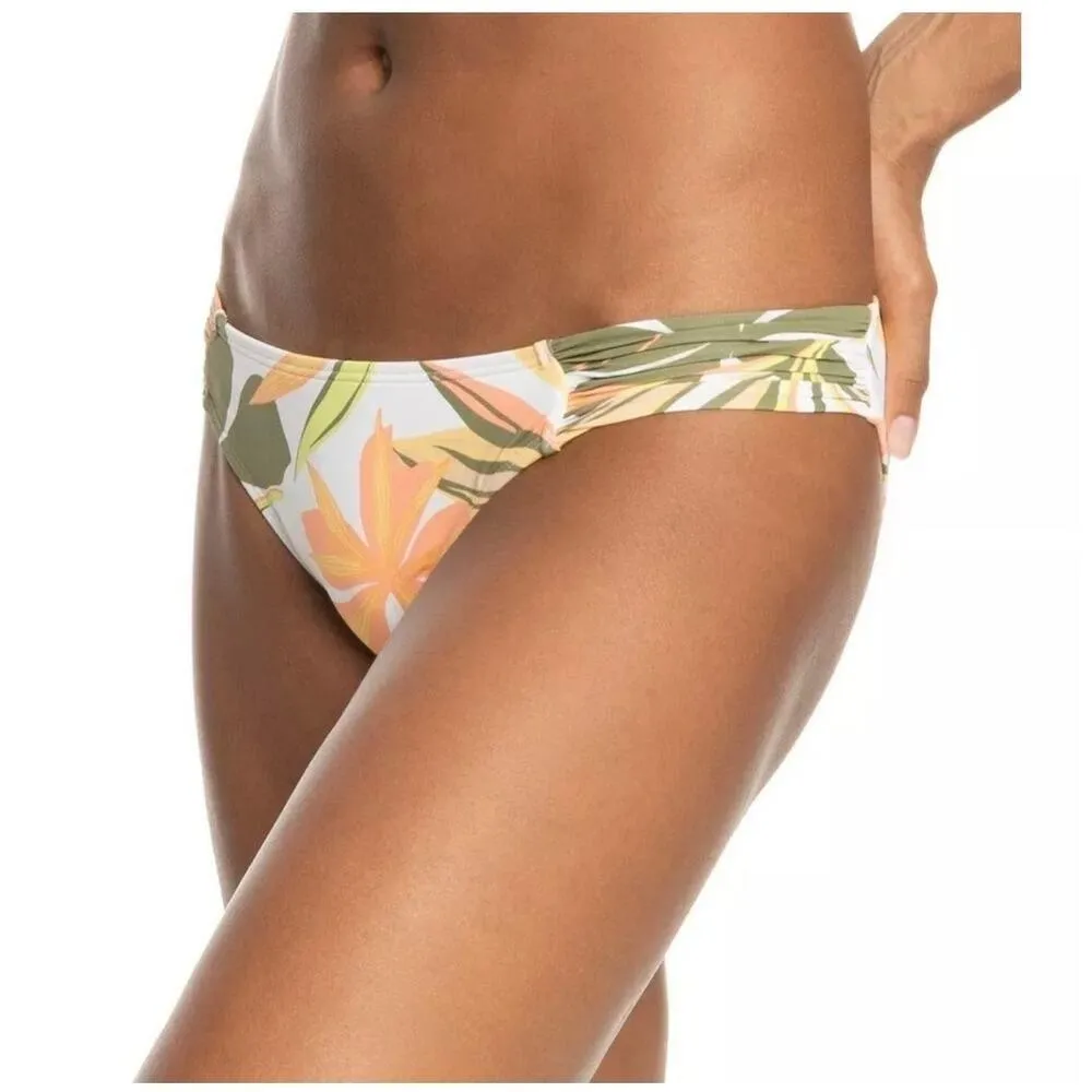 Roxy Printed Beach Classic Hipster Tropical Floral Bikini Bottoms Size Small - Image 2