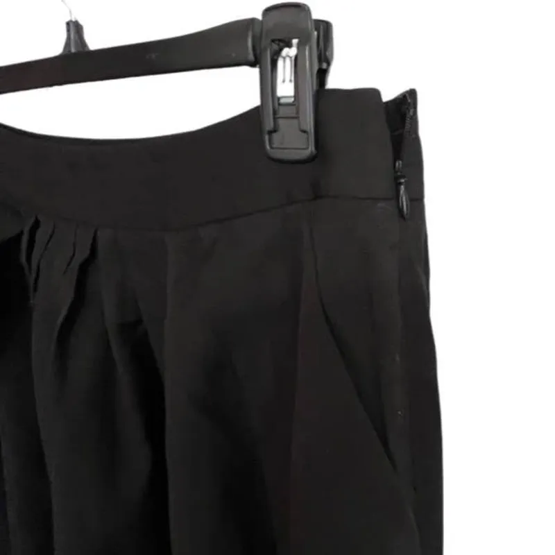 Talbots Black Front A-Line Pleated Skirt Pockets Fully Lined Size 2 Professional - Image 6