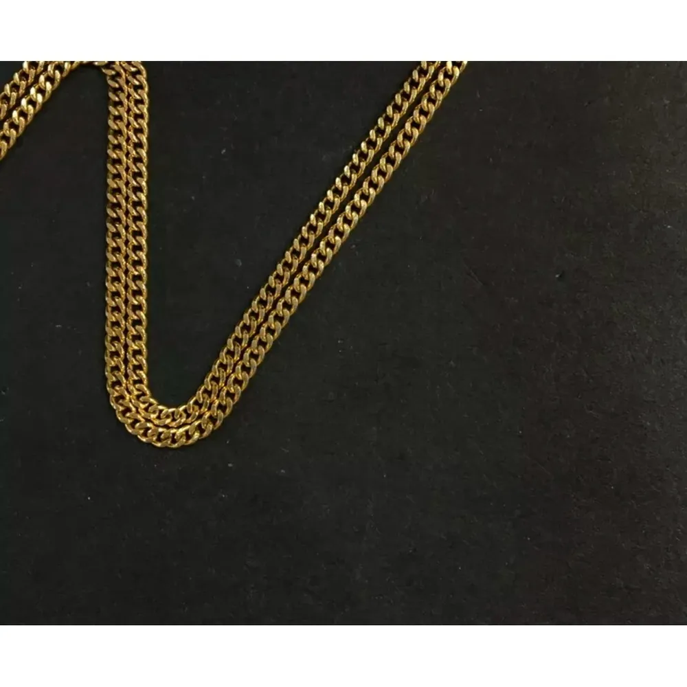 Christian Dior CD logo gold and crystal necklace - Image 5