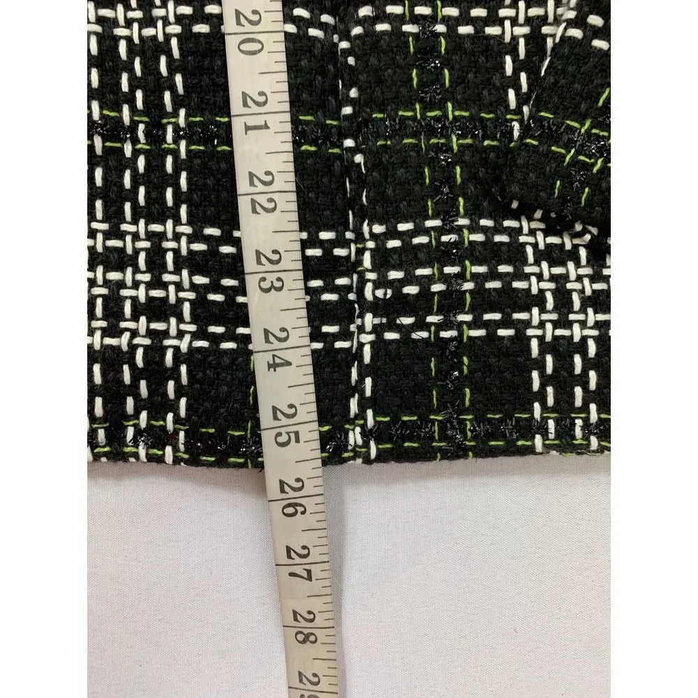 CJ Banks Women's Black & Lime Green Casual Blazer - Image 7