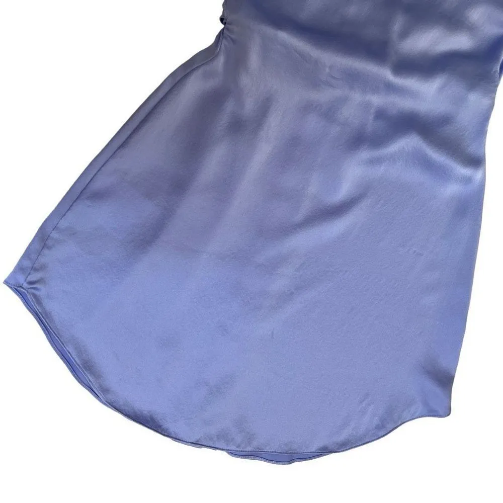 Alexander Wang Threaded Placket Draped Shirt Dress in Easter Egg‎ - Image 9