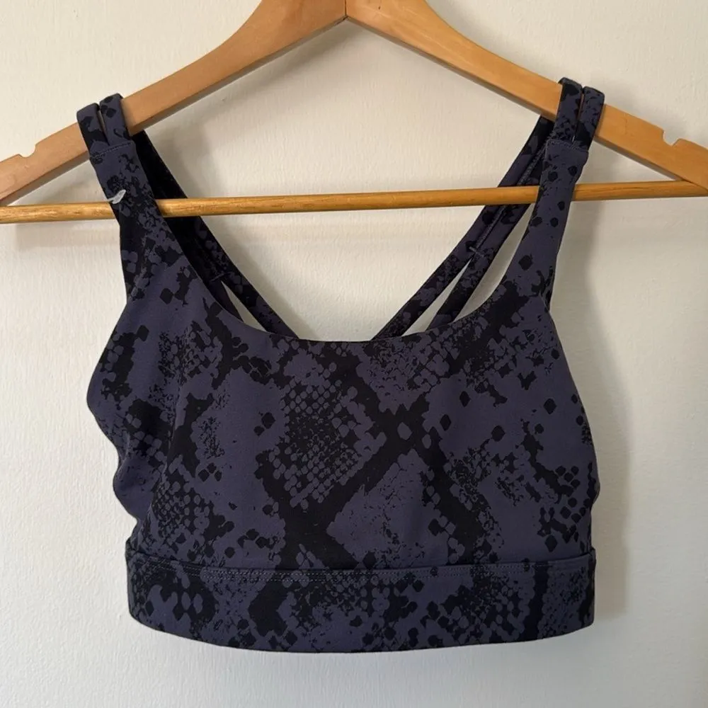 Joy Lab Strappy Sports Bra XS Dark‎ Gray Black Stretch - Image 7