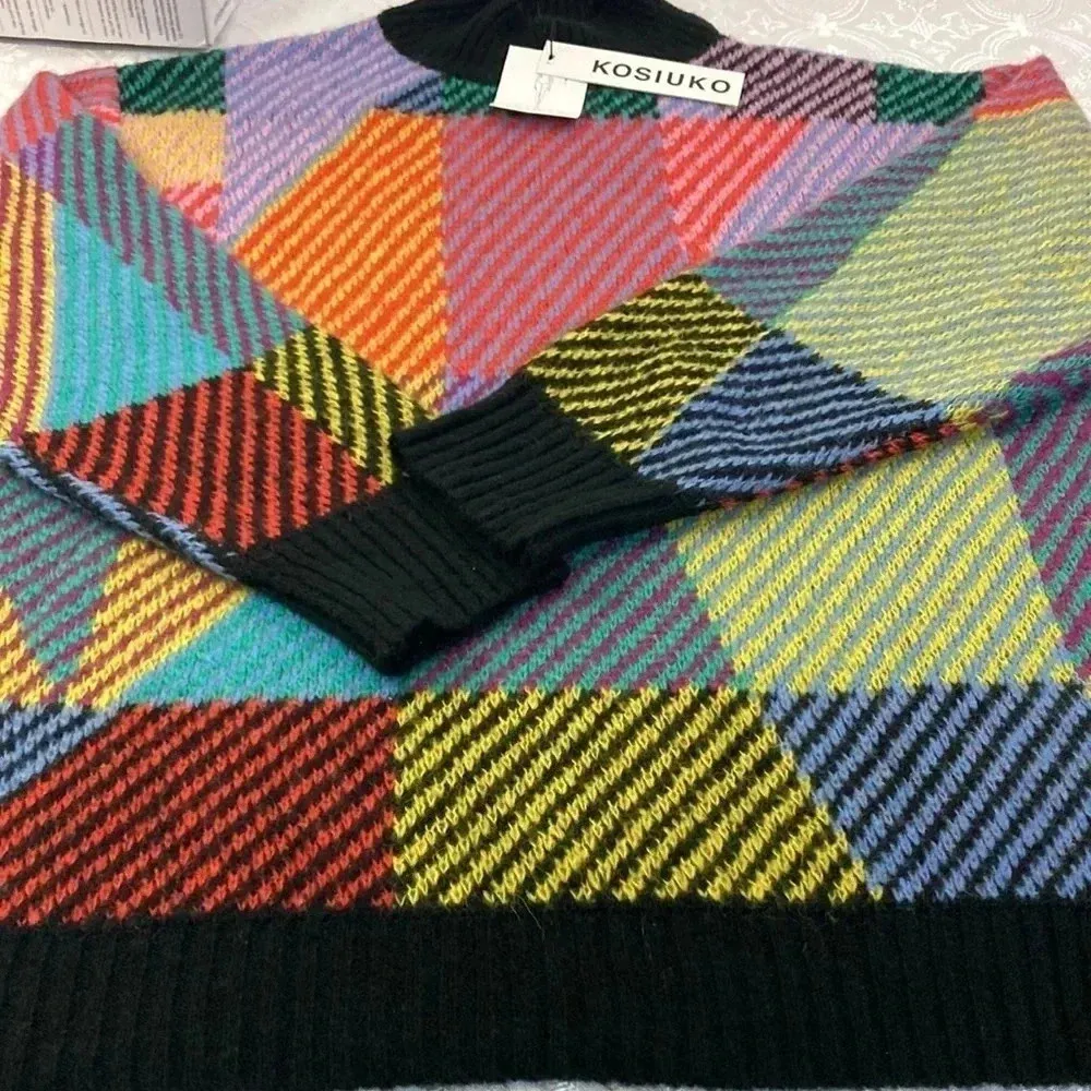 Kosiuko women pullover sweater size M Yellow Size M - Image 14