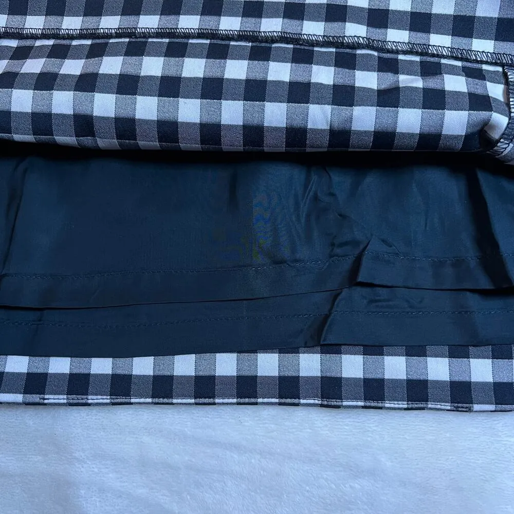 Brooks Brothers Gingham Print Mini Skirt Size 8 Preppy Academia Clueless 90s Y2K - Image 5