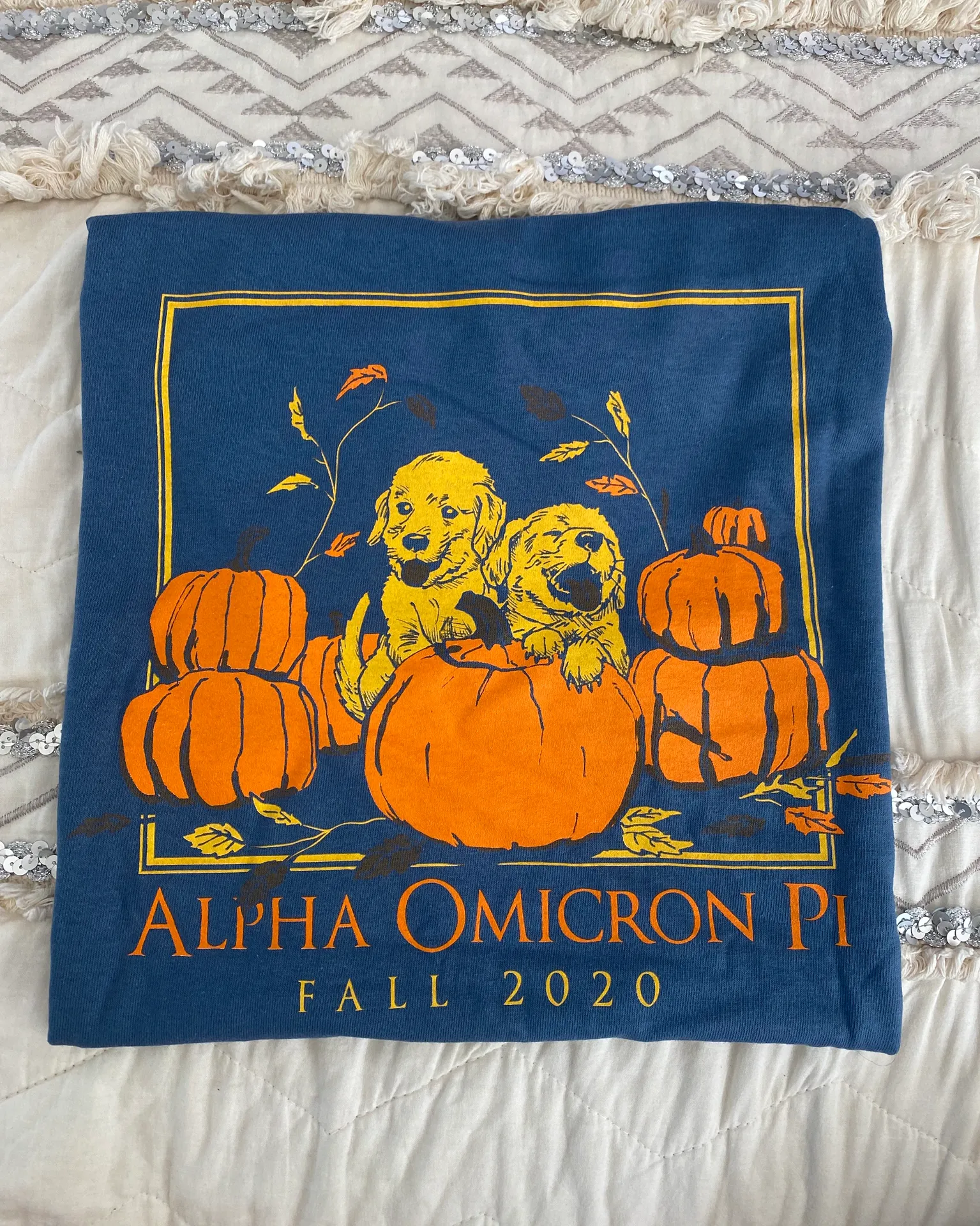 Alpha Omicron Pi Shirt (sorority) Size M - Image 3