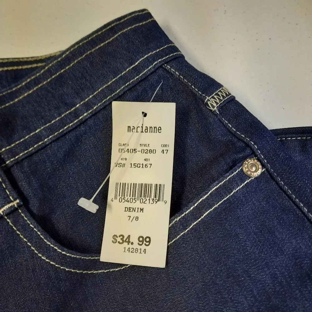 Revolt Jeans Juniors Size 7/8 Blue Mid Rise Dark Wash Denim - Image 9