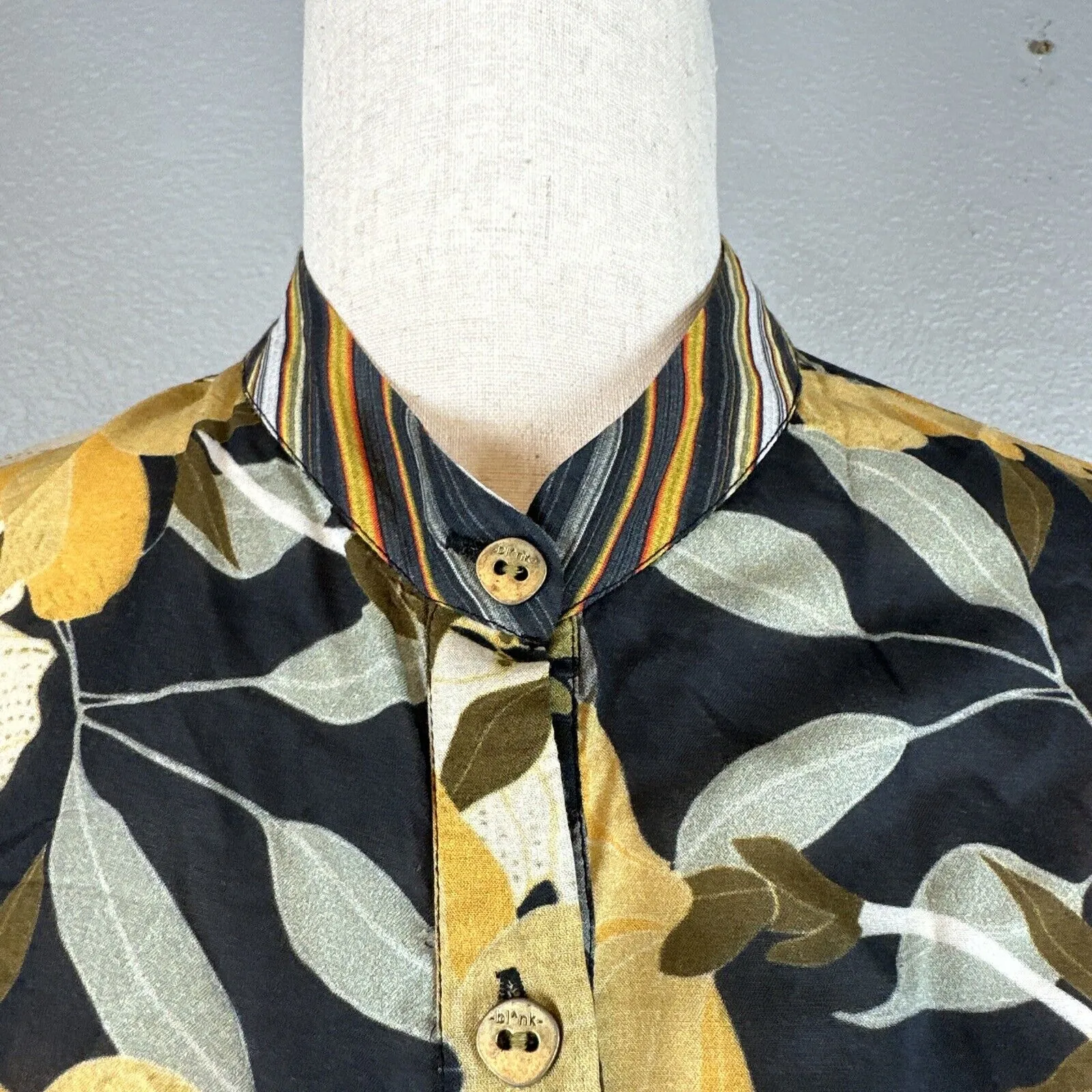 Blank London Womens Be A Good Girl Shirt Dress XS Floral Multicolor 3/4 Sleeve - Image 2