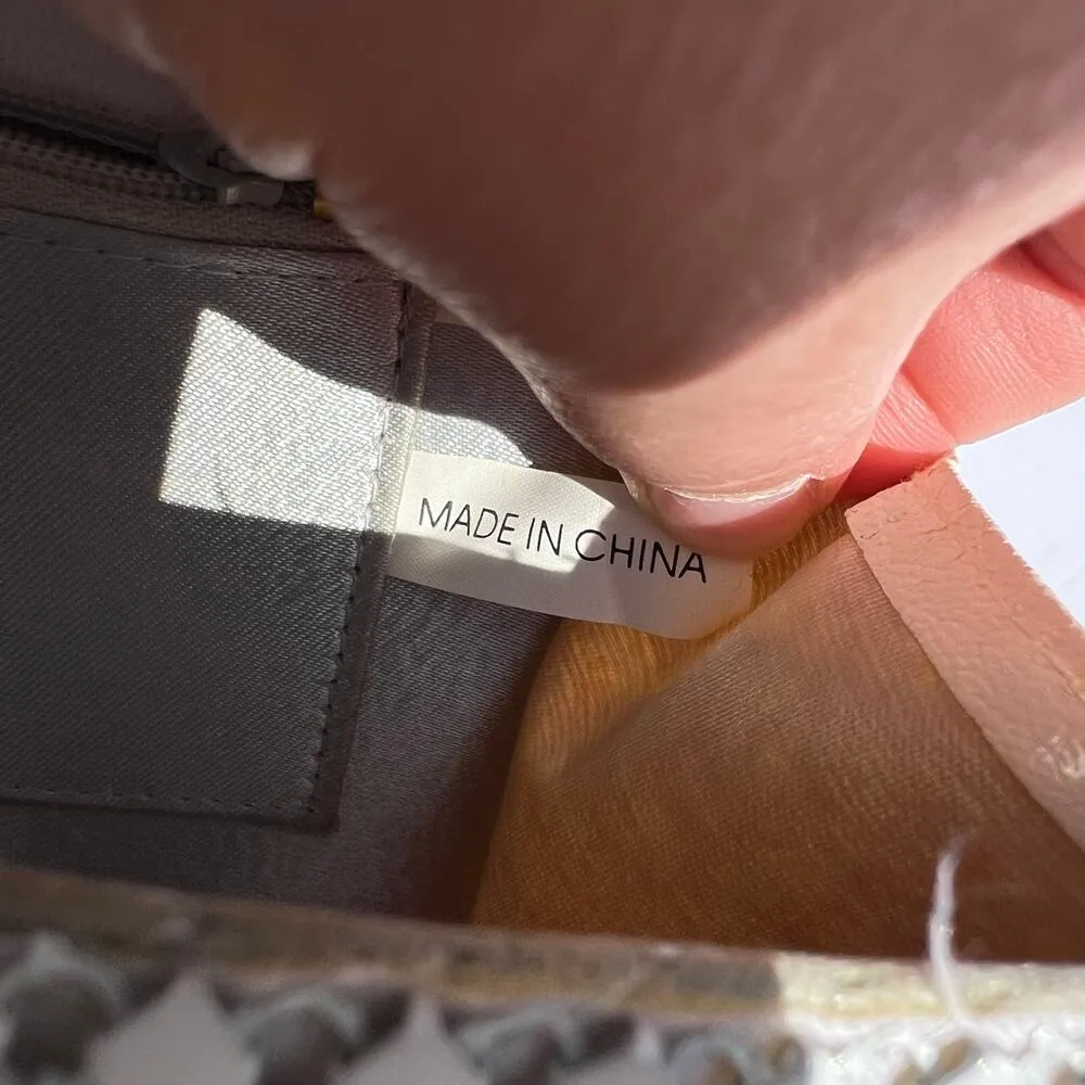 Vintage Metal Chain Mesh Evening Bag Purse Shoulder Bag Clutch White - Image 9