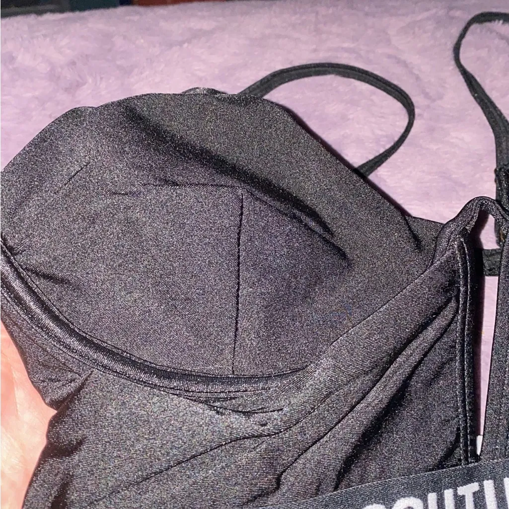 Juicy Couture Sexy Black Underwire Logo One Piece Bathing Suit - Image 4