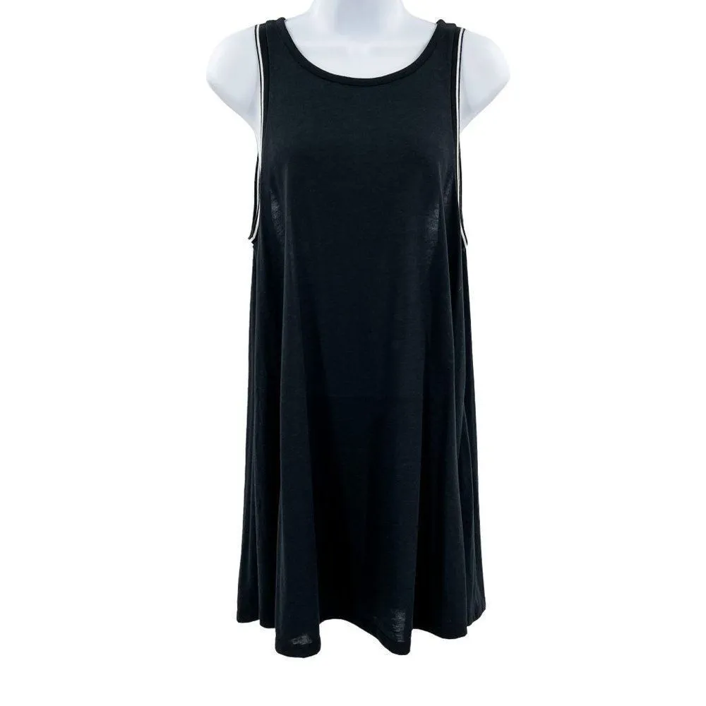 Hurley Lifestyle Nike Dri Fit T-Shirt Sleeveless Keyhole Back Tunic Dress Black - Image 74