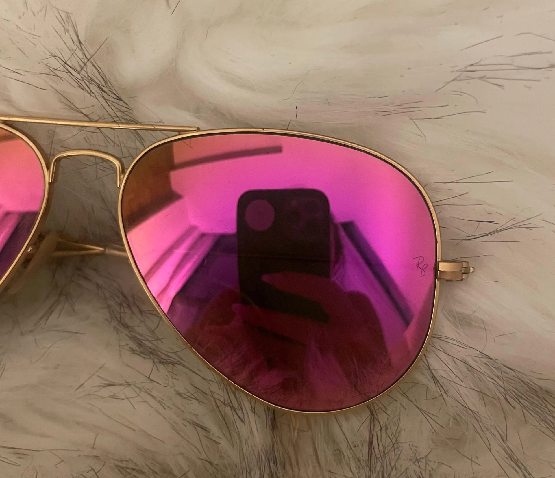 Pink Mirrored Aviators - Image 6