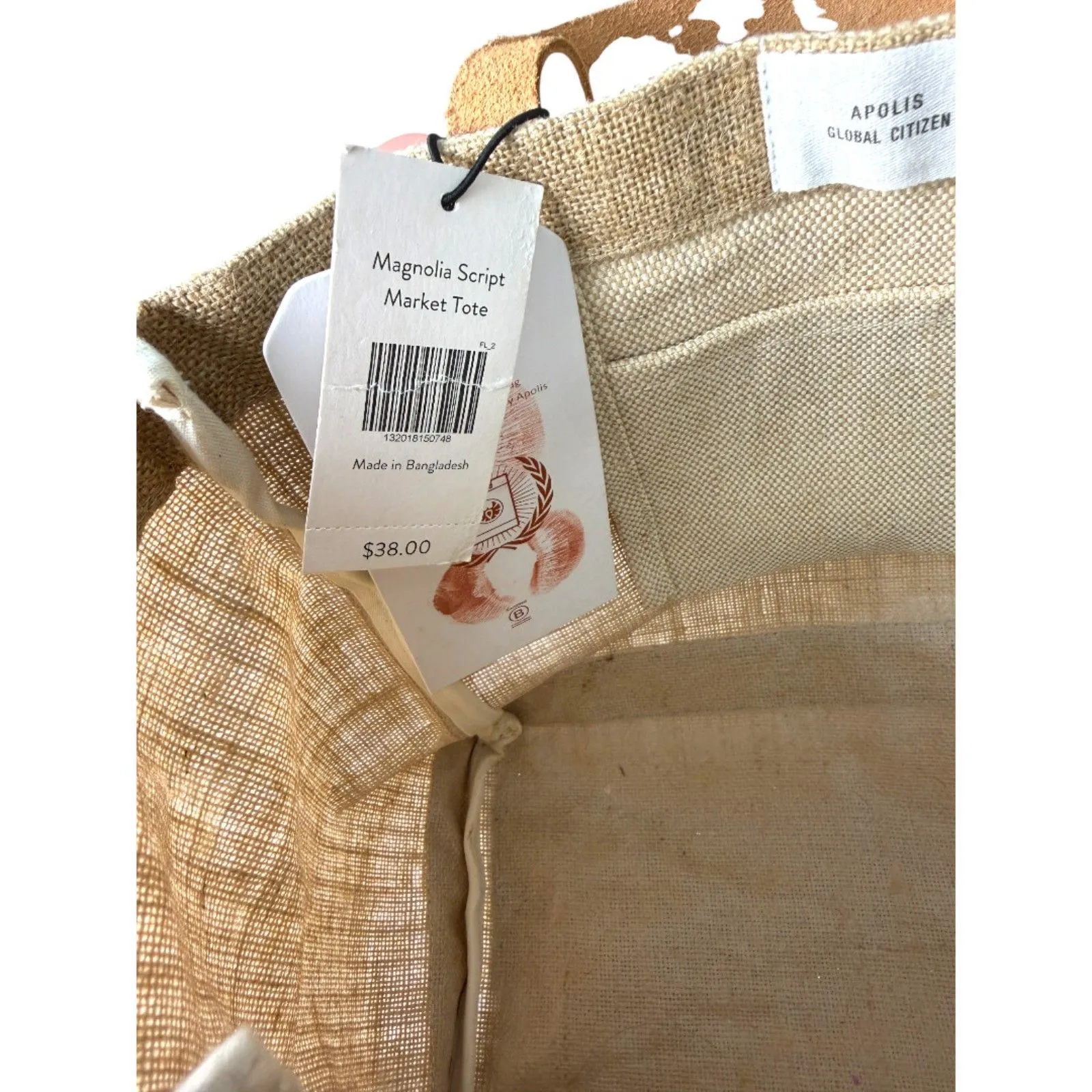 Magnolia Script Market Tote Joanna Gaines Waco Texas Global Citizen NEW - Image 5