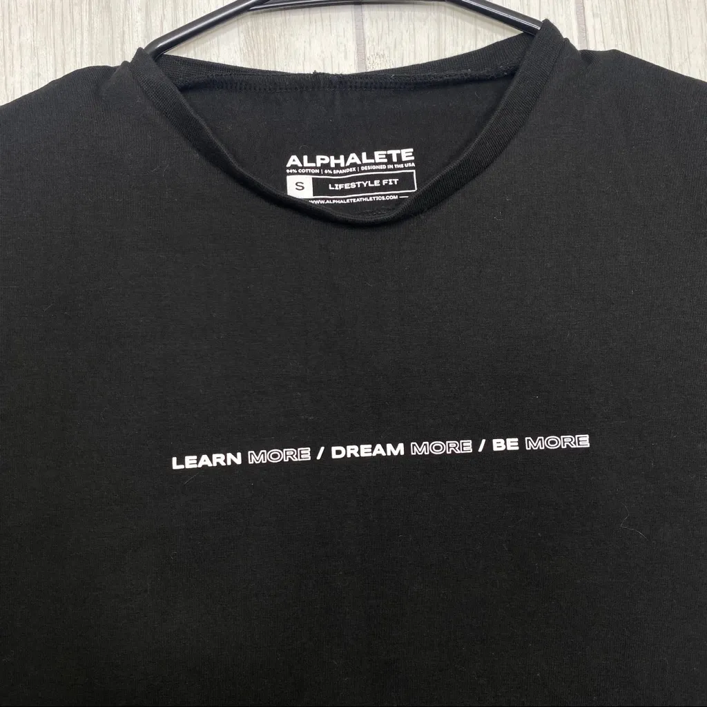 Alphalete LDB More Cropped Lifestyle Fit Tee T-Shirt size S Small - Image 4