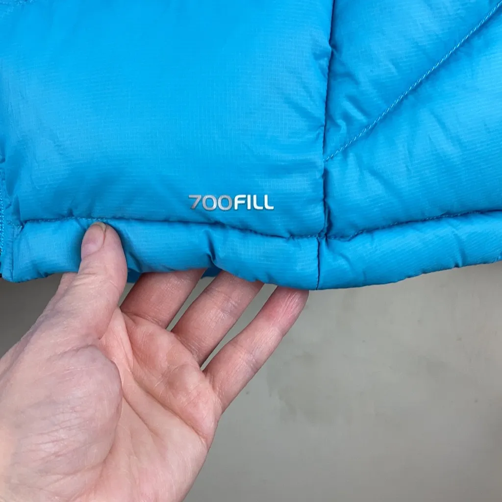 Adidas Turquoise Fuchsia Goose Down Blend 700 Fill Puffer Jacket A151 - Image 8