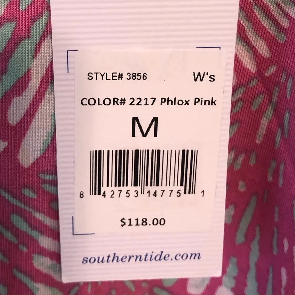 Southern Tide Tank Top Phlox Pink Abstract Jorie Sz M NWT Spaghetti Straps - Image 13