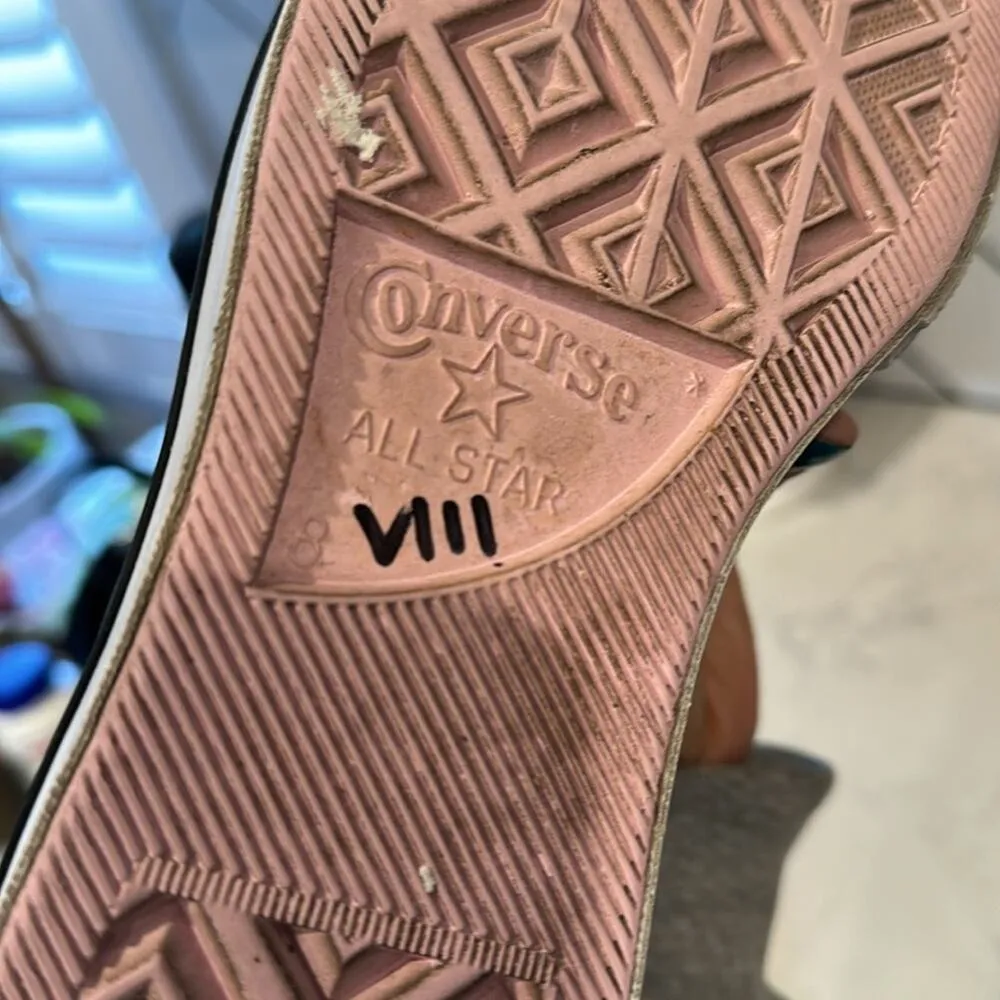 Converse CTAS LIFT HI STRAWBERRY JAM WHITE BLACK platform tropical  print size 8 - Image 13