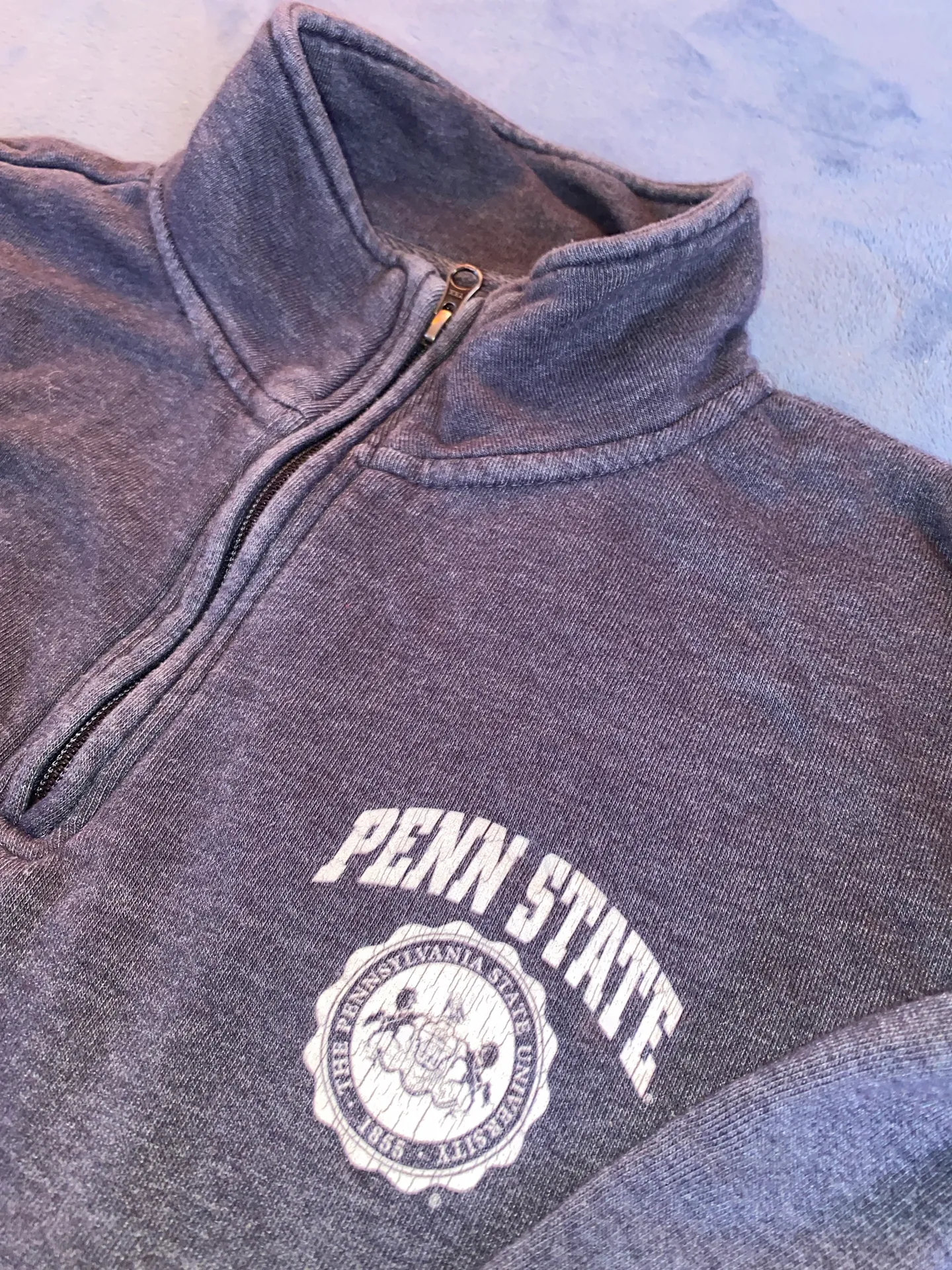 PENNSTATE Quarter Zip Gray Size XL - Image 2