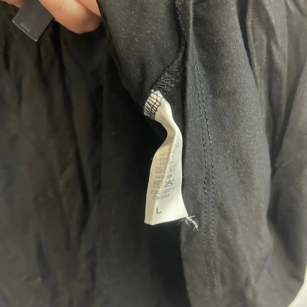 Allison Joy  Black Gigi Swing Dress Large NWT Evereve Minimalist Basic - Image 3