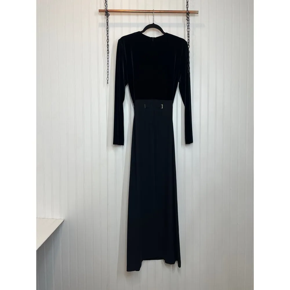 Vintage Jessica Howard Long Sleeve Maxi Dress Crewneck Long Sleeve Size 10 - Image 3