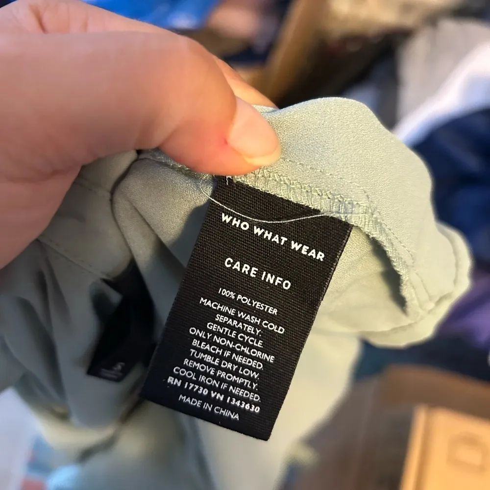 Nwt Who What Wear Seafoam Green Button Down - Image 4