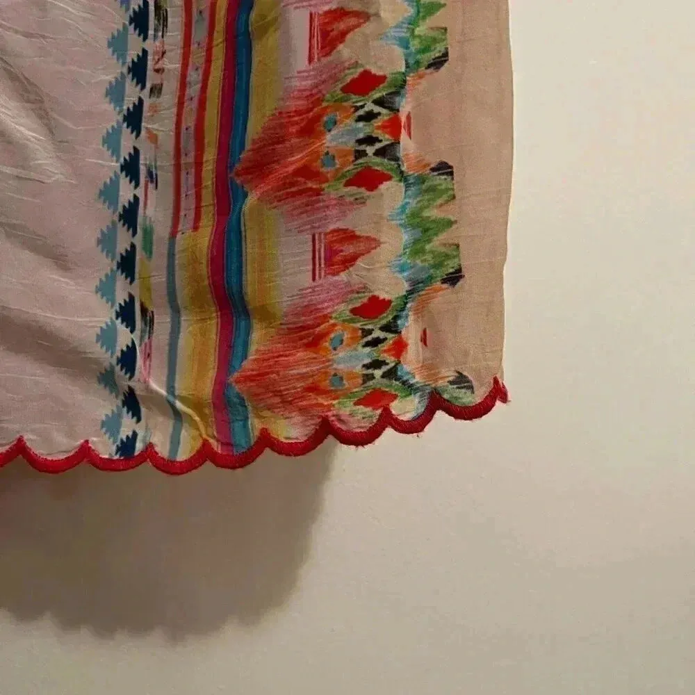 Johnny Was Mariah Printed Smock-Waist Wide Leg Pull-On Pants - Image 7