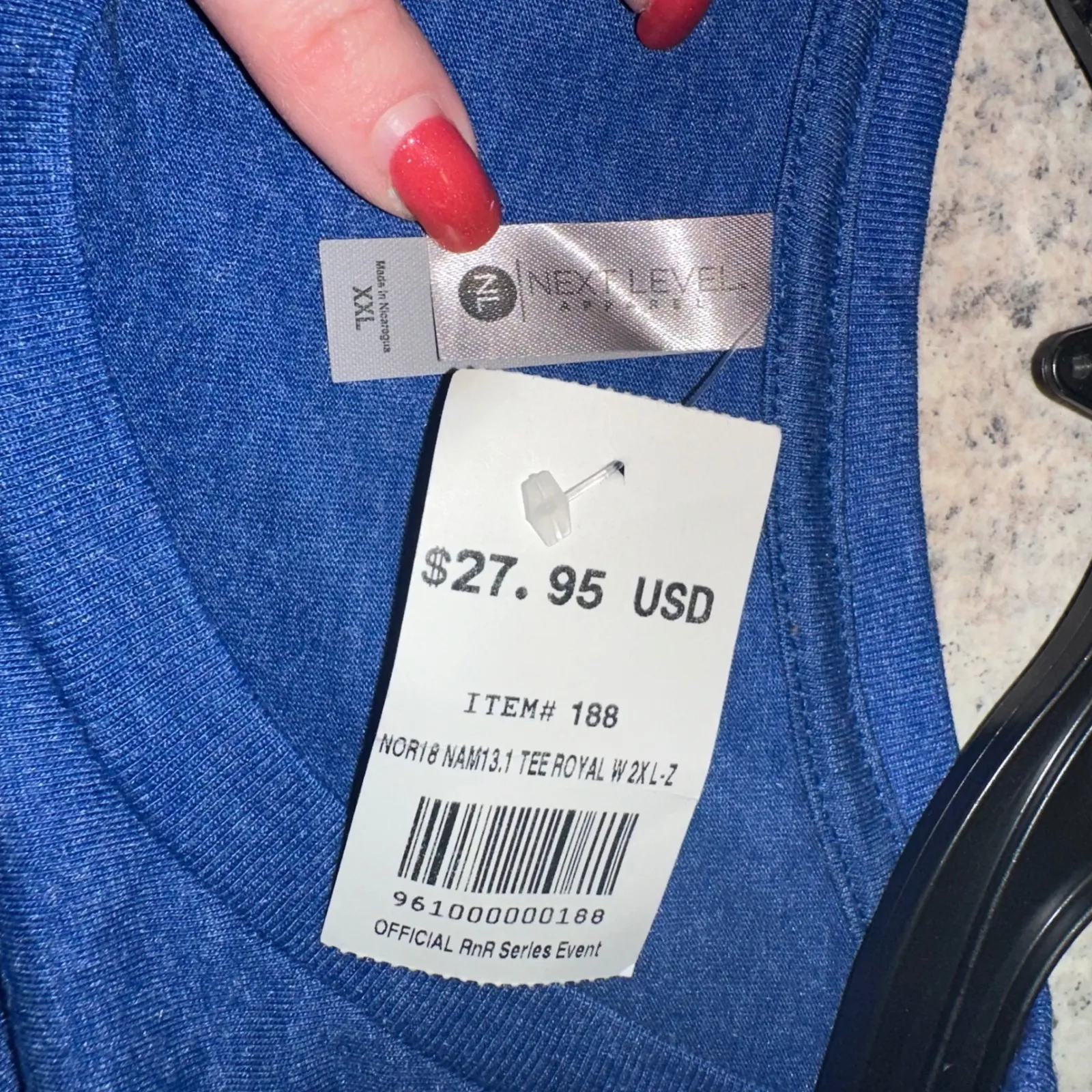 Humana Rock n Roll Marathon 13.1 New Orleans 2018 Royal Blue T Shirt XXL - Image 4