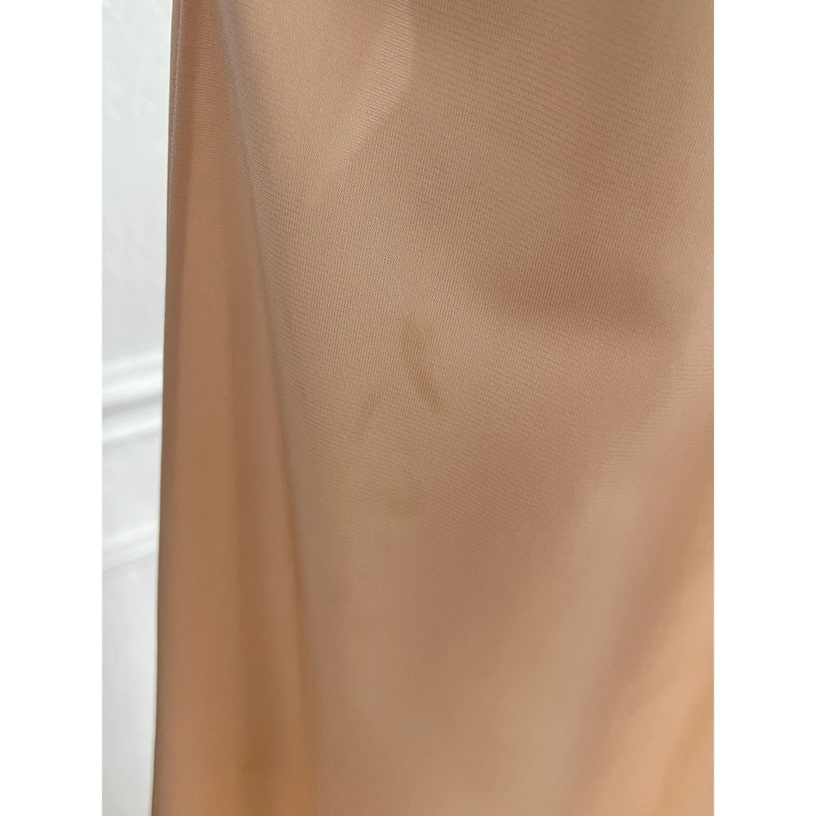 Vintage Lingerie Peach Lace Gown Robe Long Fair Condition Size undefined - Image 8