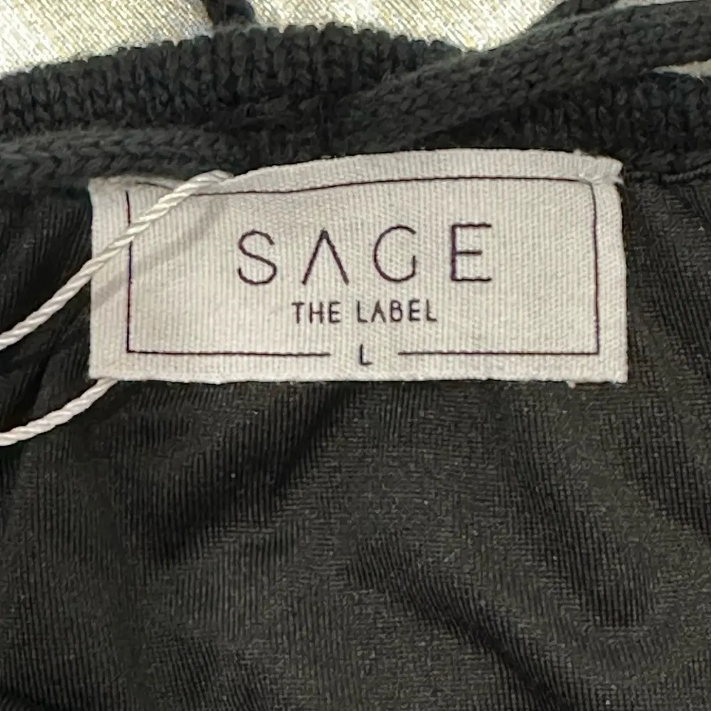 NWT Sage The Label Pointelle Halter Mini Dress Large Crochet Beach Cocktail Chic - Image 9