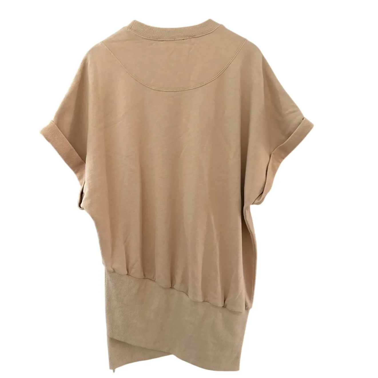 Retrofete‎ Coleen Sweatshirt Mini Dress in Tan Size Large - Image 4