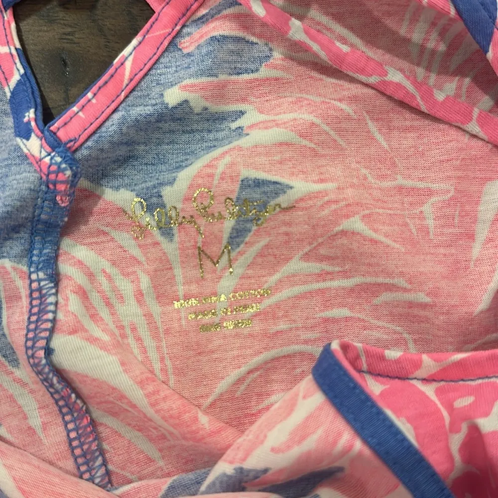 Lilly Pulitzer Kristen Swing Dress in Blue Haven Little Flamenco Pineapple Sz M - Image 9