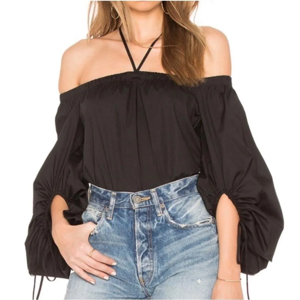 Revolve Rebecca Minkoff Tilds Blouse in Black Size XXS (Oversized fit) - Image 5
