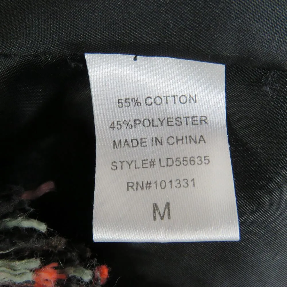 Y2k Charlotte Russe Multi Color Rainbow Tweed Sleeveless Blazer Vest Medium - Image 5