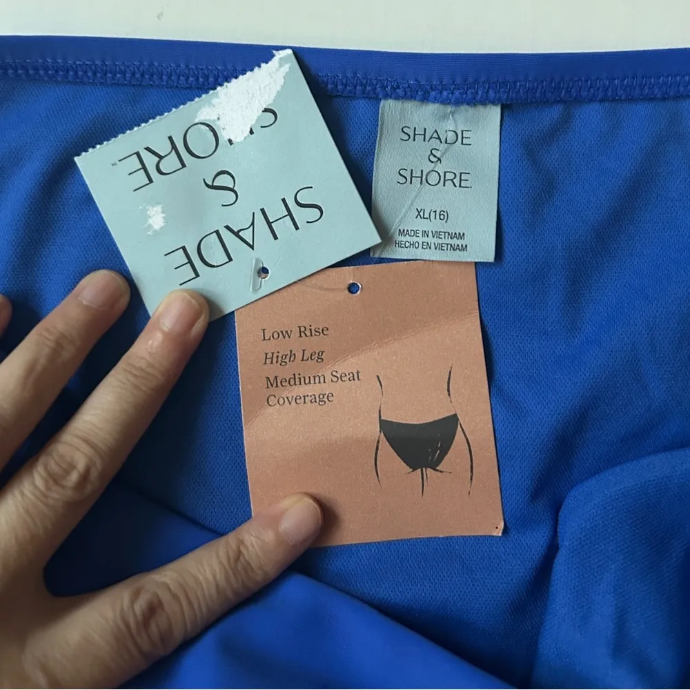 Shade & Shore Women’s Low Rise High Leg Bikini Bottom NWT XL - Image 3