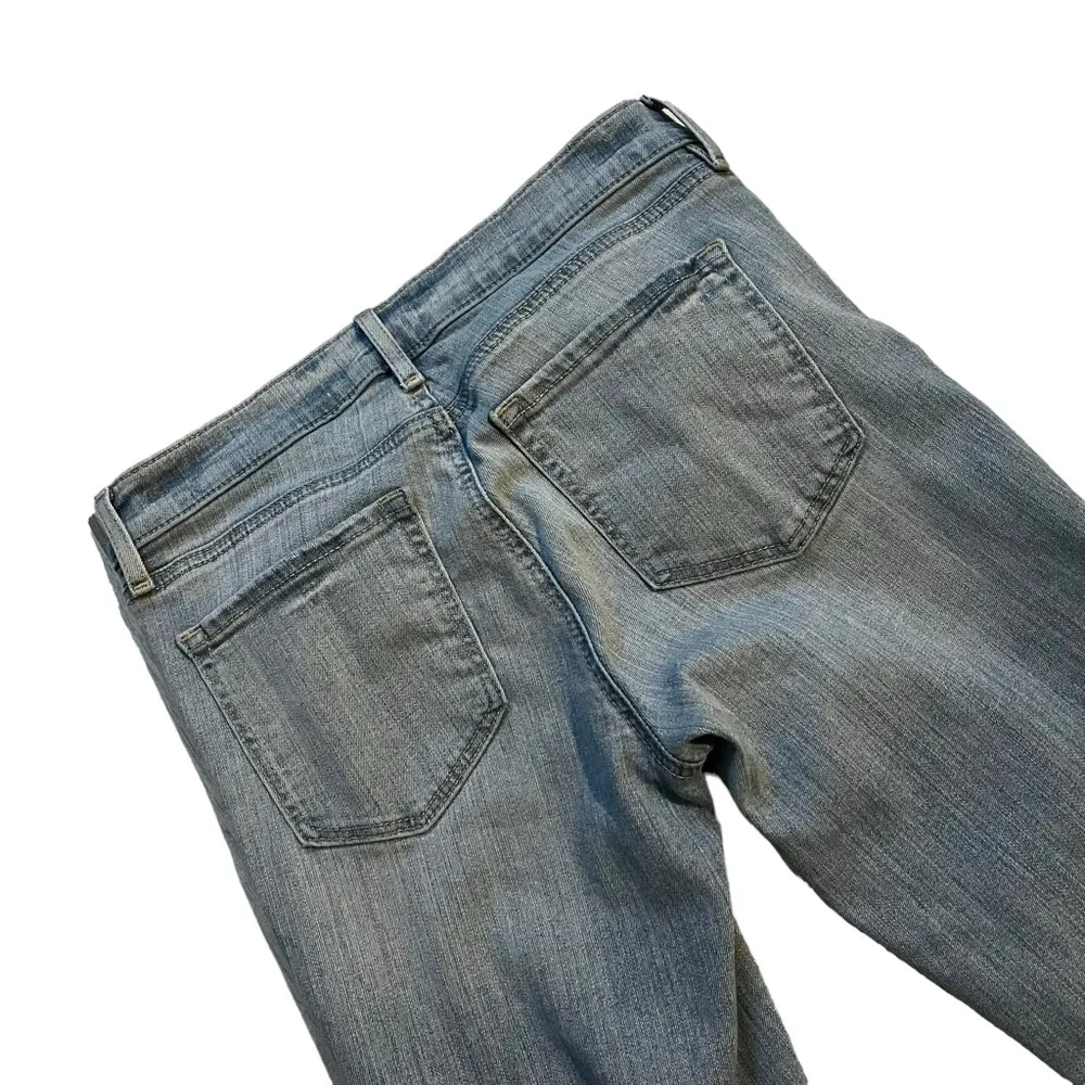 Loft Skinny Crop Light Wash Nautical Lace Up Hem Stretch Mid Rise Jeans, Sz 4 - Image 12