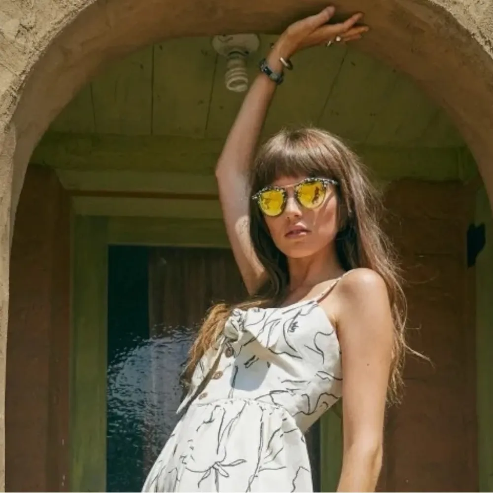 Anthropologie WHIT Loli Midi Dress in Wildflower Study Sundress Artisan - Image 10