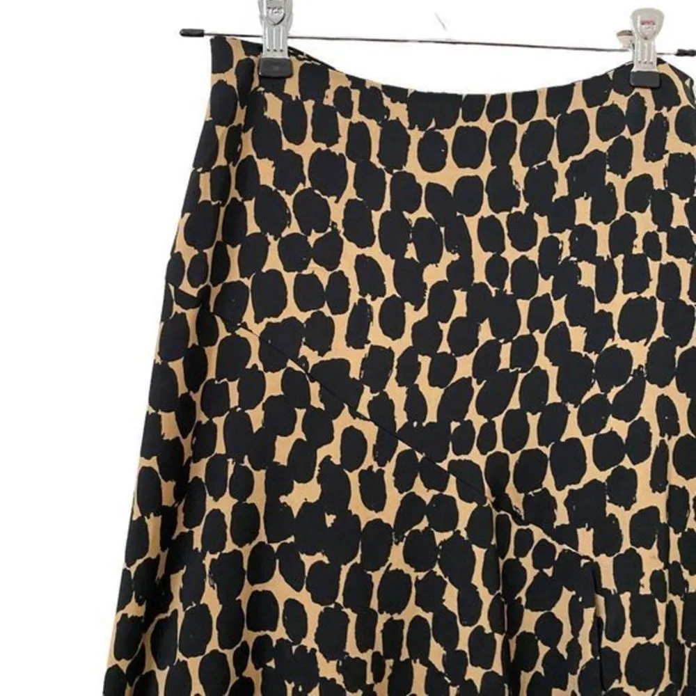 Waverly‎ Grey Liberant Asymmetrical Midi Skirt Tan Size 4 - Image 4