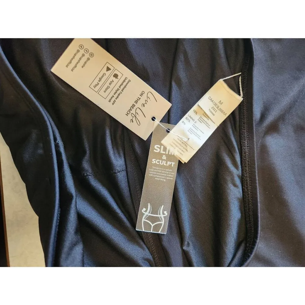 CUPSHE X Iskra Reverie Land One Shoulder Tummy Control One Piece Slim & Sculpt s - Image 6