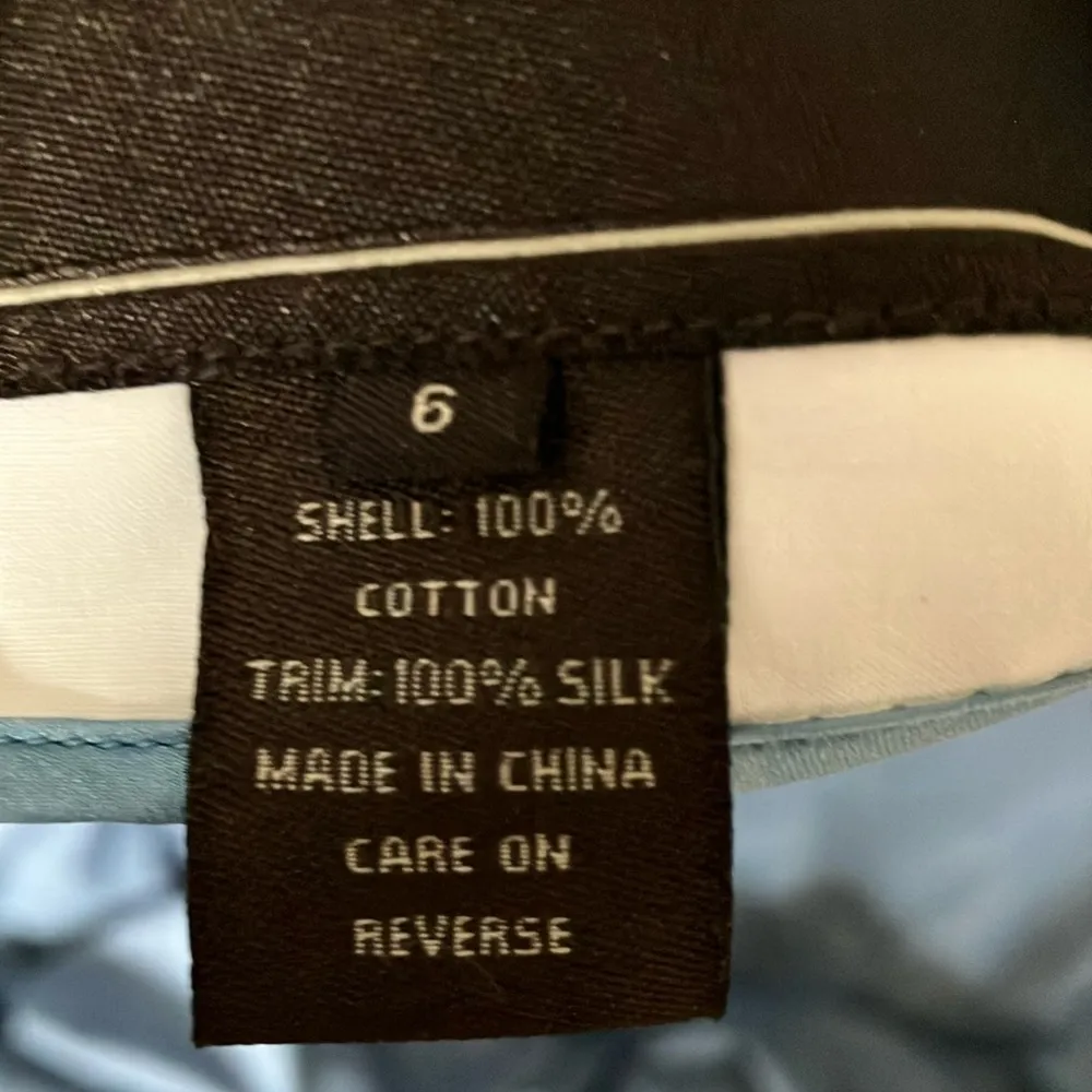 Coach: White & Blue Bubble Print Coat- Spring- 100% cotton - Image 4