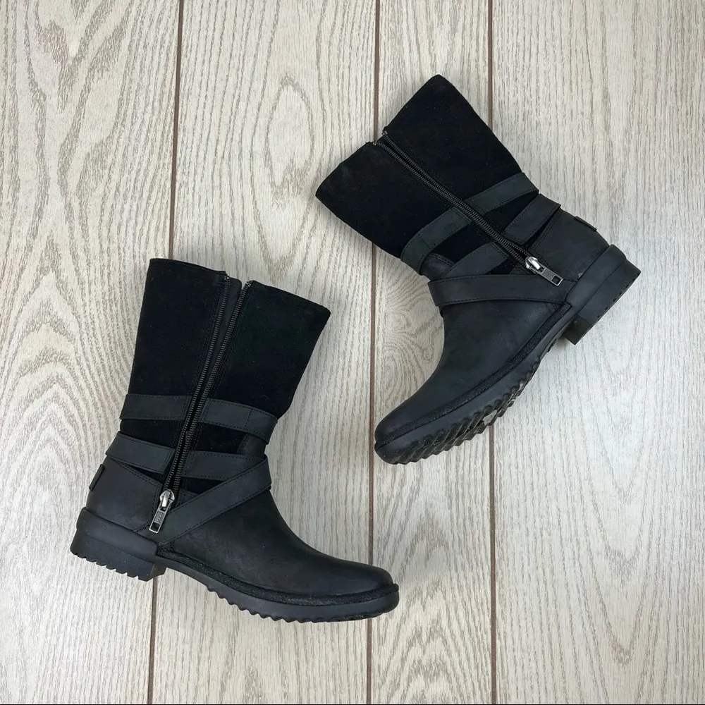 Lorna Buckle Detailed Boots US6.5 Women's Black $190 - Image 5