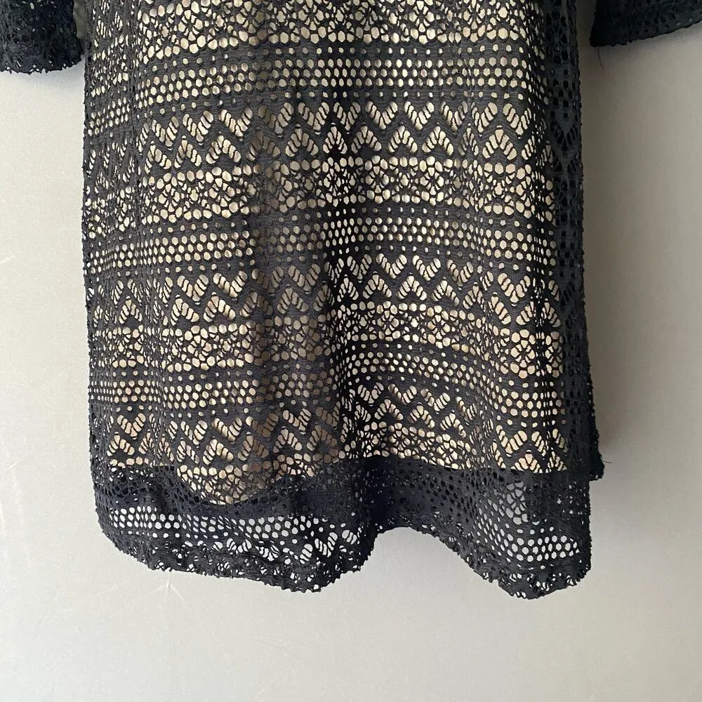 Umgee sz S  Black Lace boho‎ shift dress - Image 3